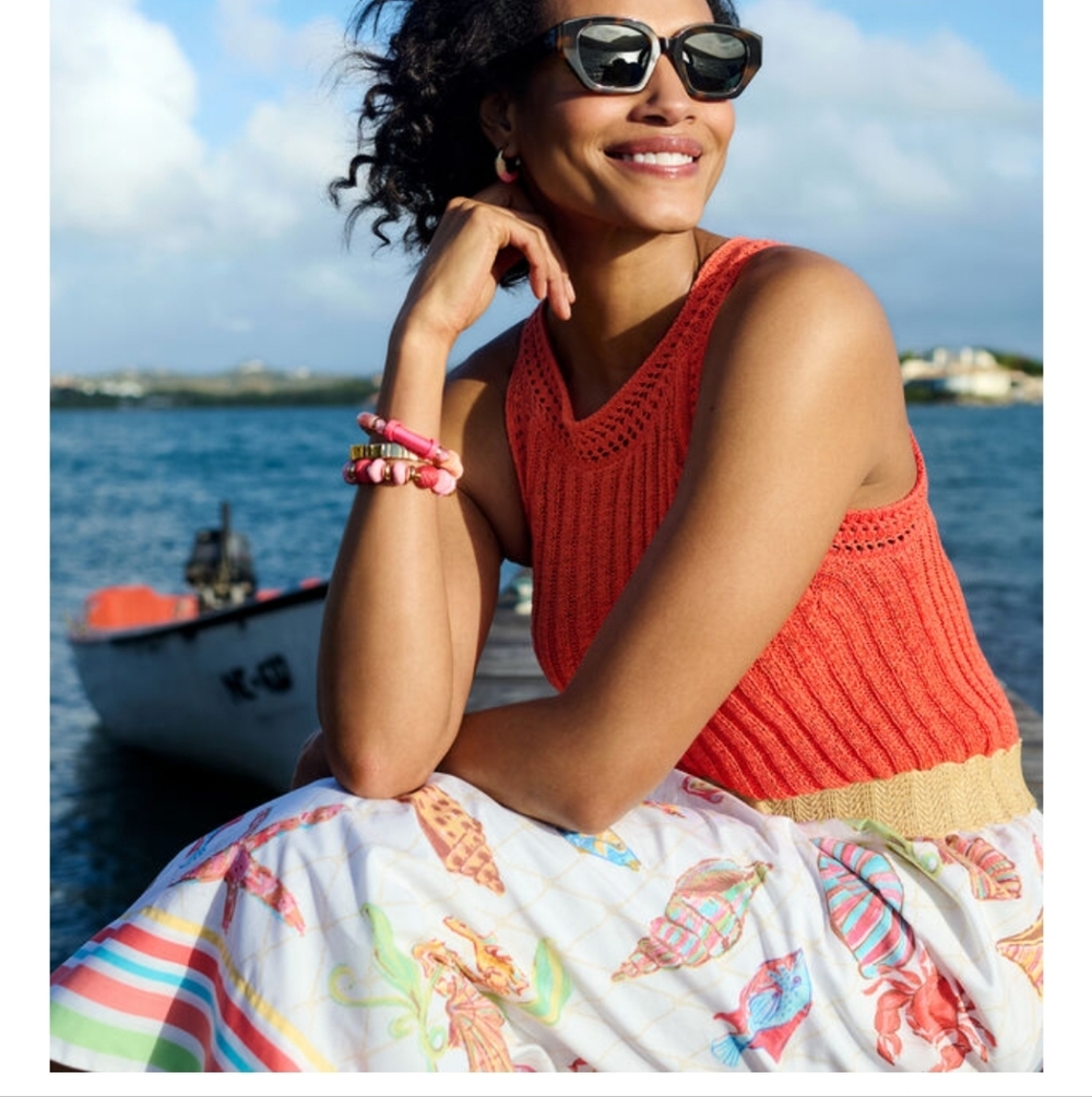 Underwater World Poplin Skirt NWT